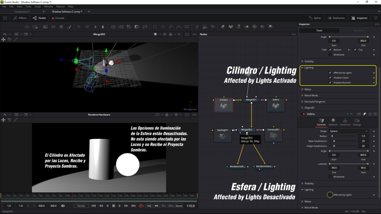 Lighting Options - Opciones de Iluminaciones en los Objetos